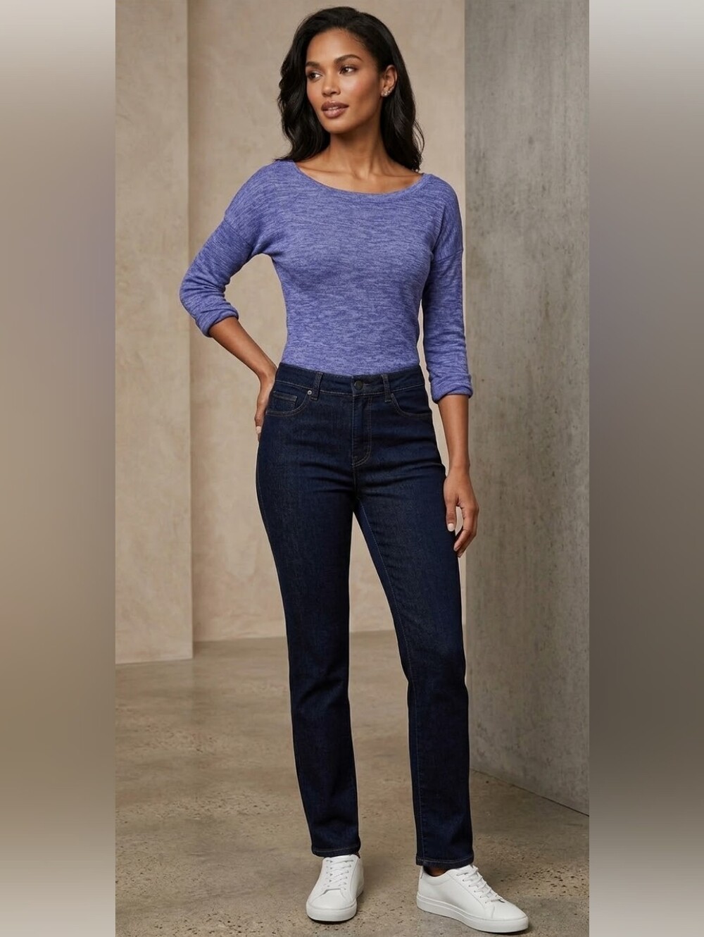 Express Blue Long Sleeve Shirt - Picture 2 of 7